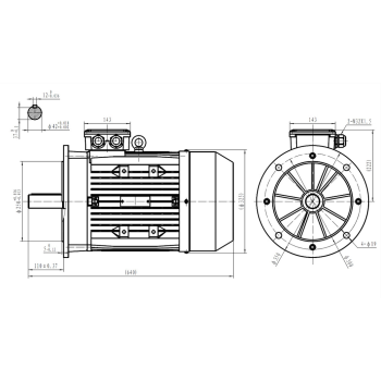 Silnik elektryczny 11,0kW 900 obr/min. 160B5